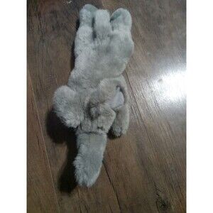 Elephant Laying Down Grey Plush